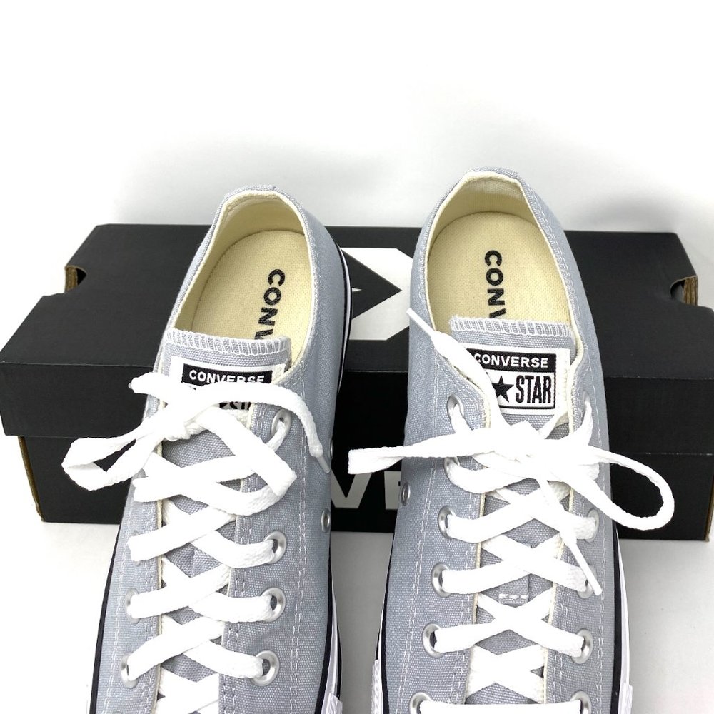 🍃March Sale🍃 Converse CTAS OX Canvas Wolf Gray Low Sneaker Men's Size 166710F - Picture 4 of 10